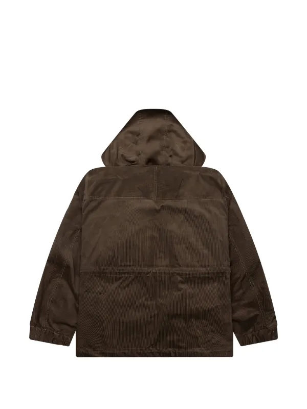 Sacai コーデュロイ フーデッドジャケット | ブラウン | FARFETCH JP