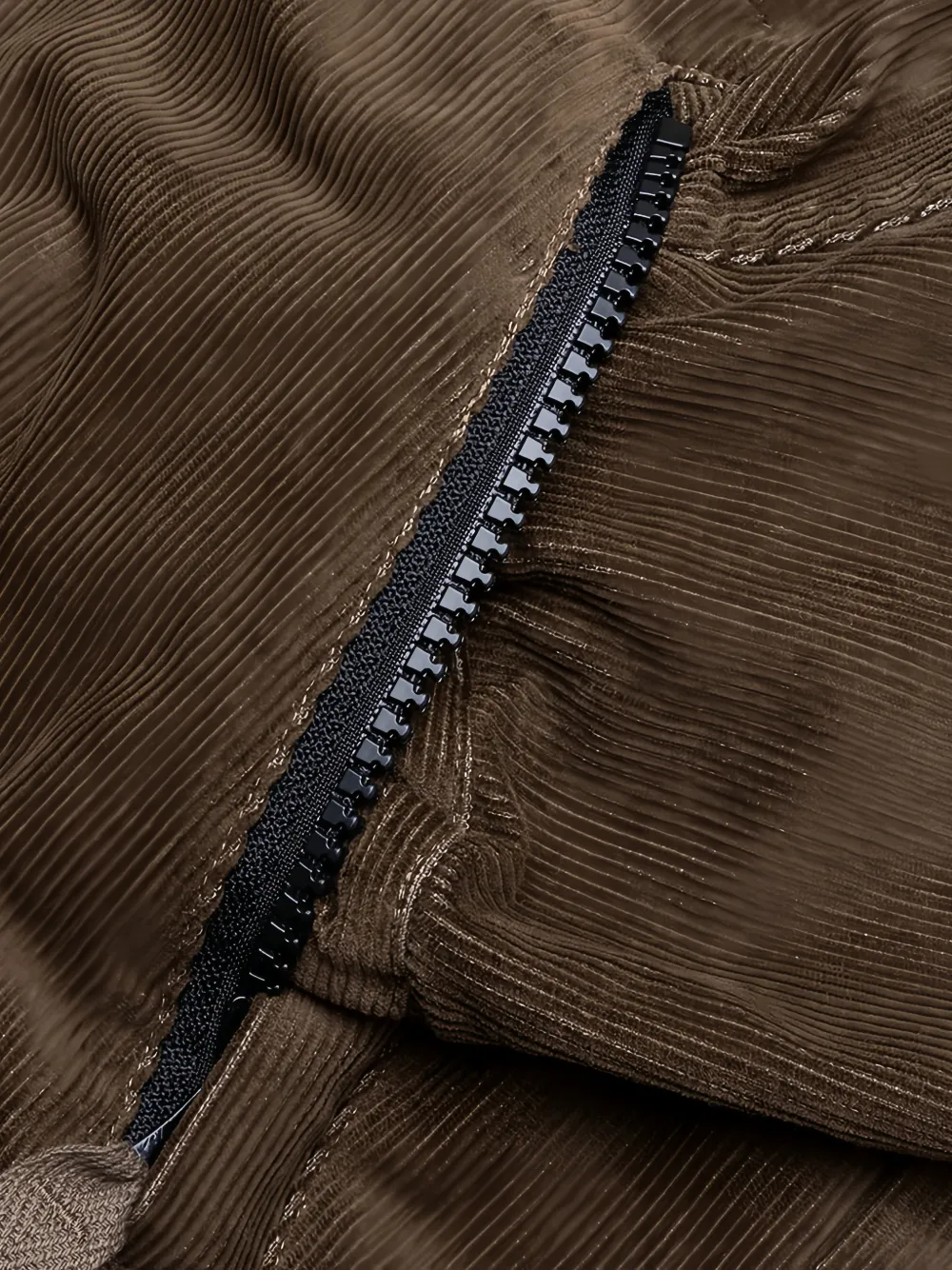 sacai Ribfluwelen jack Bruin