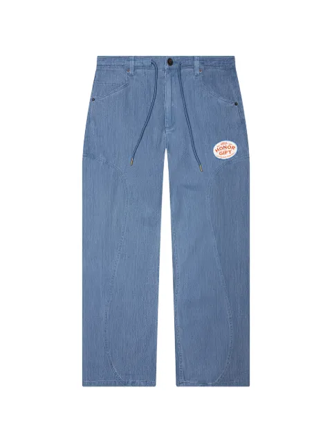 Honor The Gift logo-patch trousers