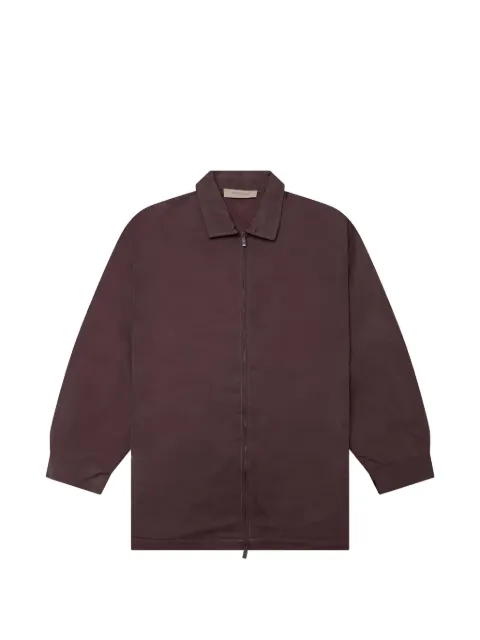 FEAR OF GOD ESSENTIALS zipped shirt jacket