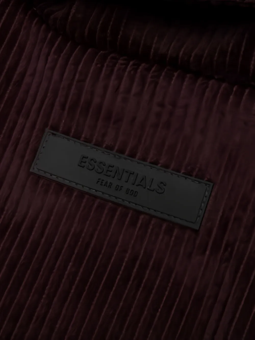 FEAR OF GOD ESSENTIALS Ribfluwelen shirtjack Paars