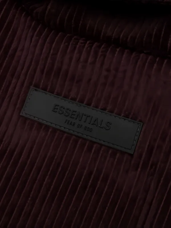 FEAR OF GOD ESSENTIALS Corduroy Shirt Jacket | Purple | FARFETCH