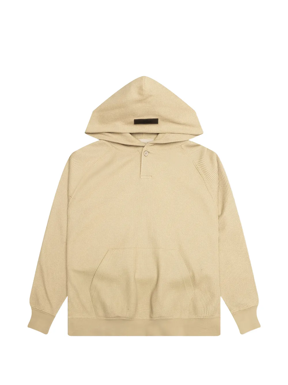 FEAR OF GOD ESSENTIALS KIDS waffle henley hoodie - Toni neutri