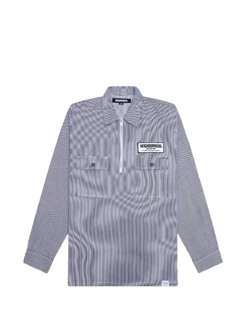 Neighborhood pocket-striped polo shirt