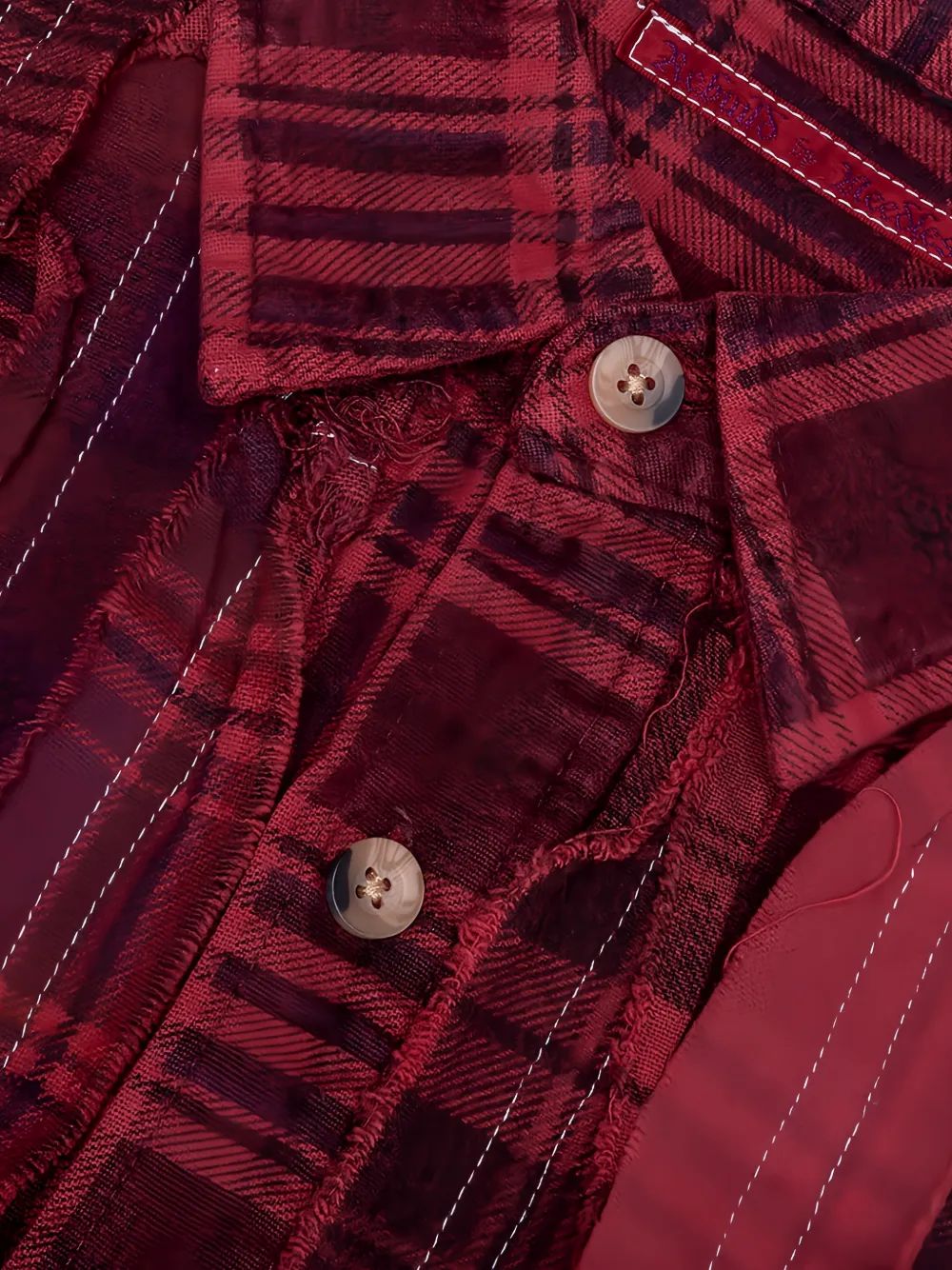  Needles Patterned Shirt - Red 