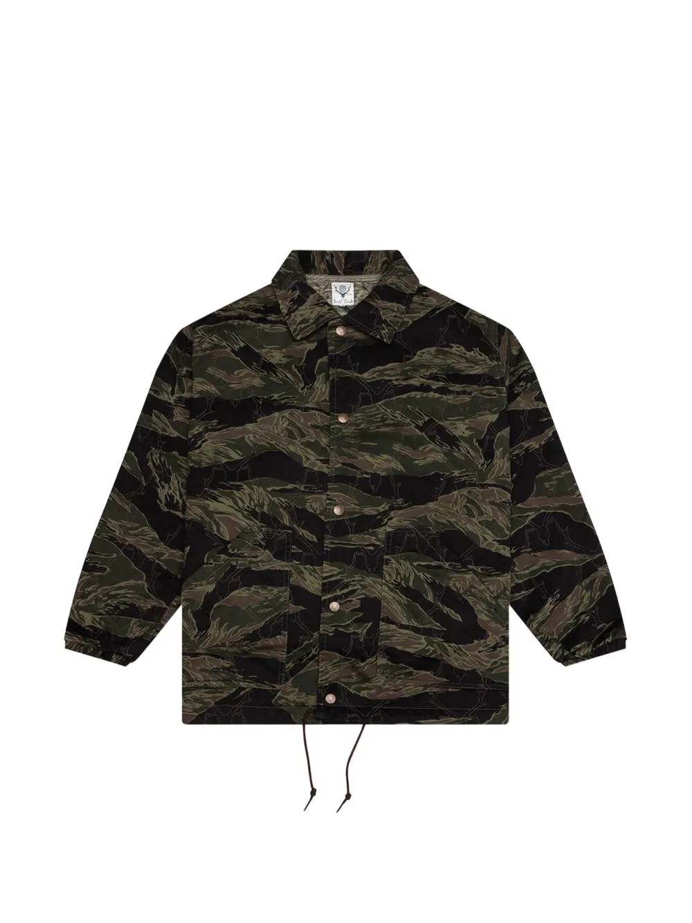 SOUTH2 WEST8 Skull Quilting camo-print jacket - Verde
