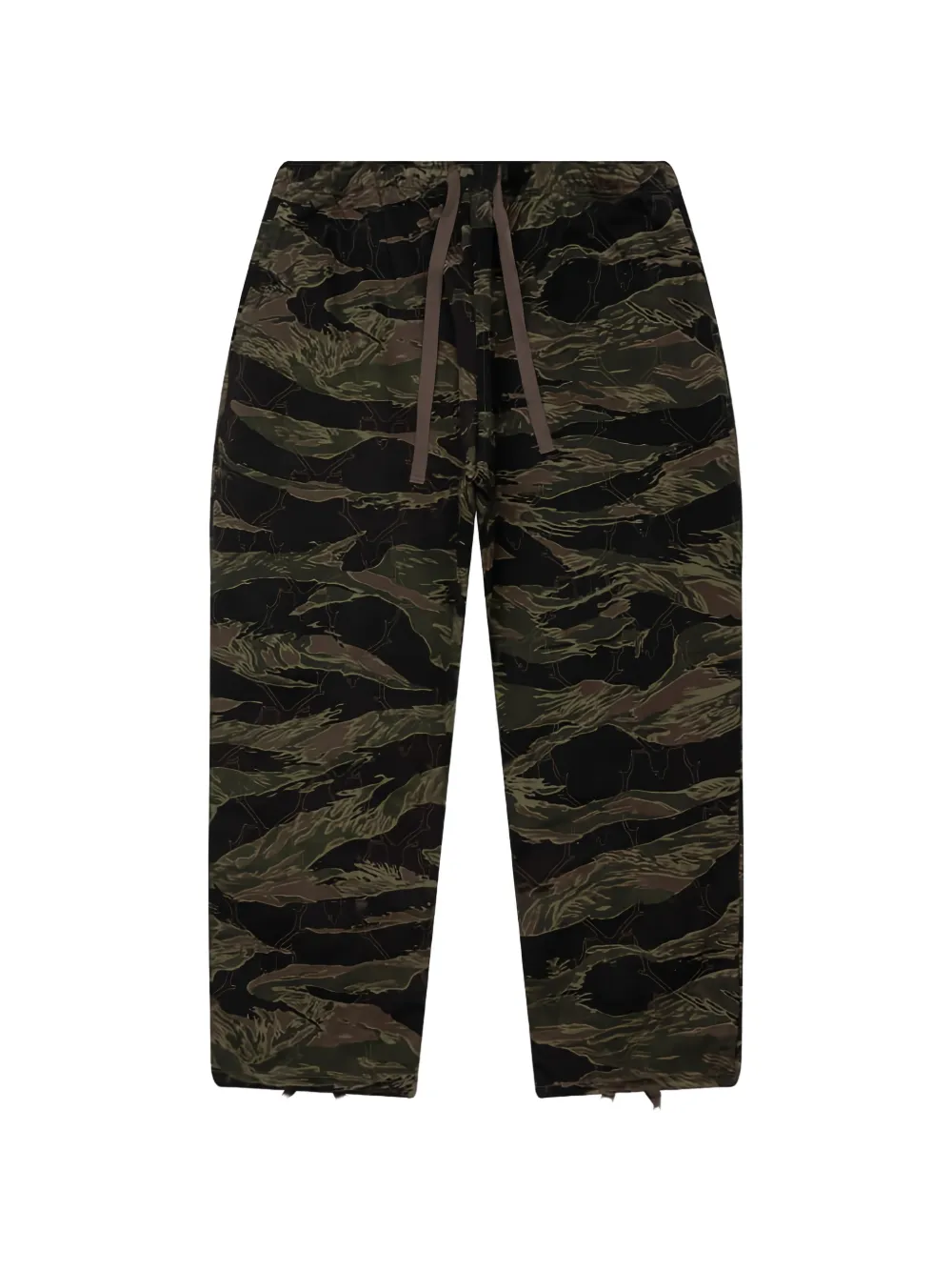 SOUTH2 WEST8 skull-quilting camouflage trousers - Verde