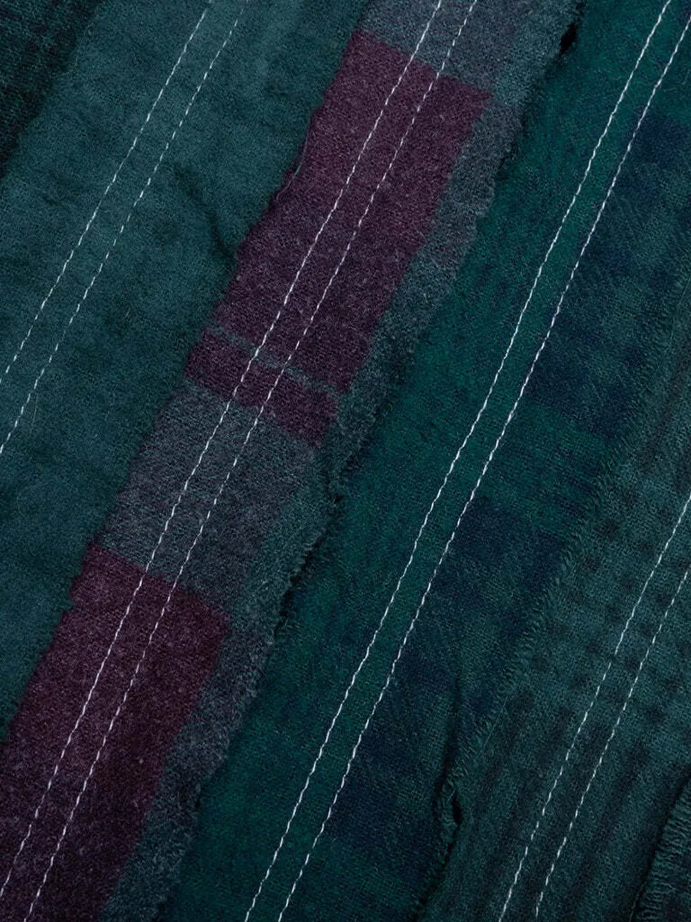 Needles Over Dye flanellen overhemd Groen