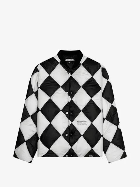 Neighborhood Gesteppte Checker Jacke