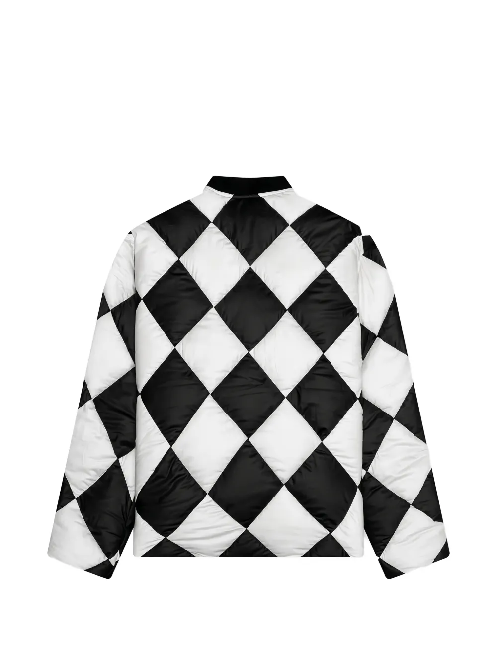  Neighborhood Checker Puffer Jacket - Black 