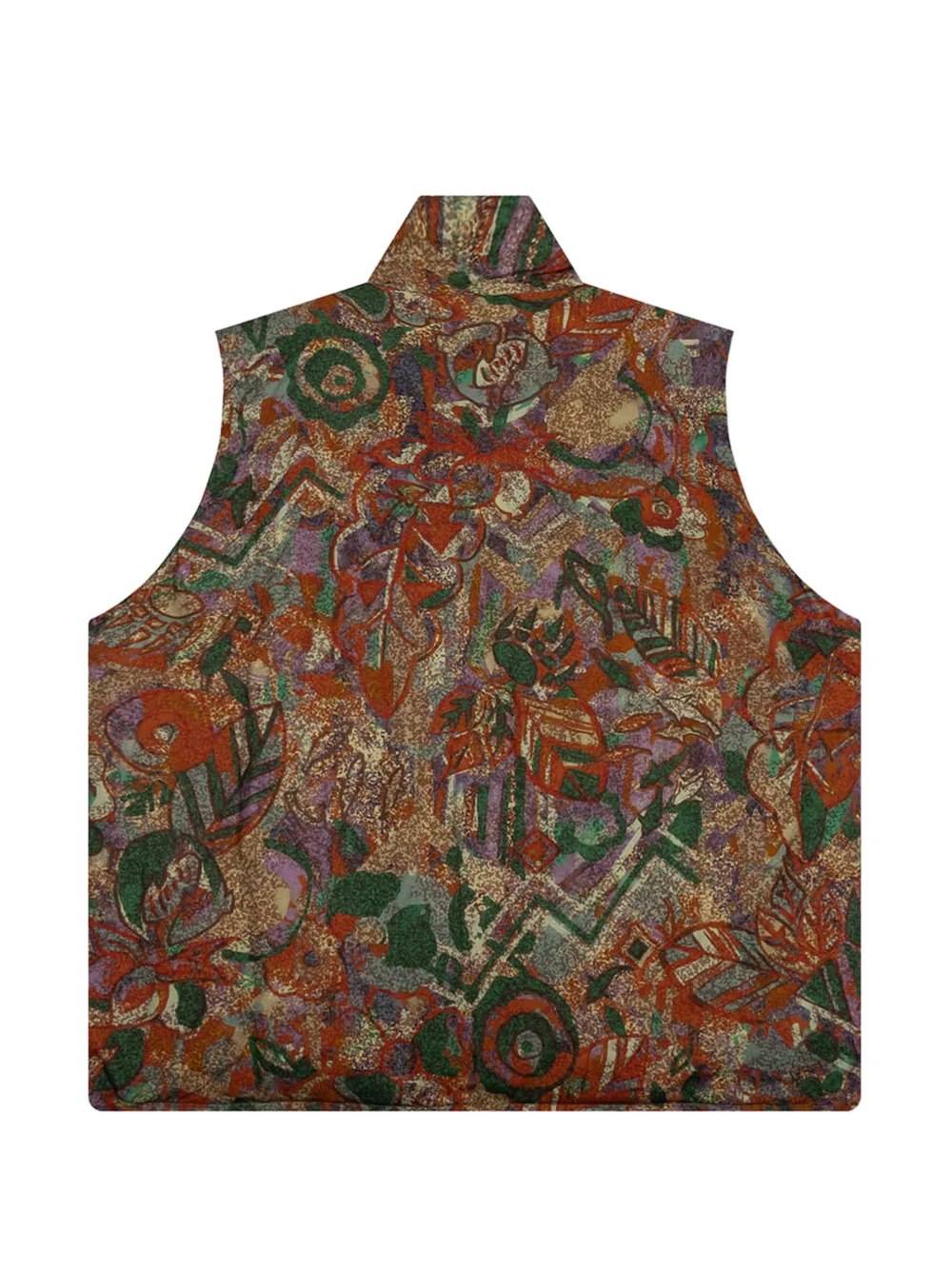  South2 West8 Zipped Multi-pocket Padding Vest - Green 