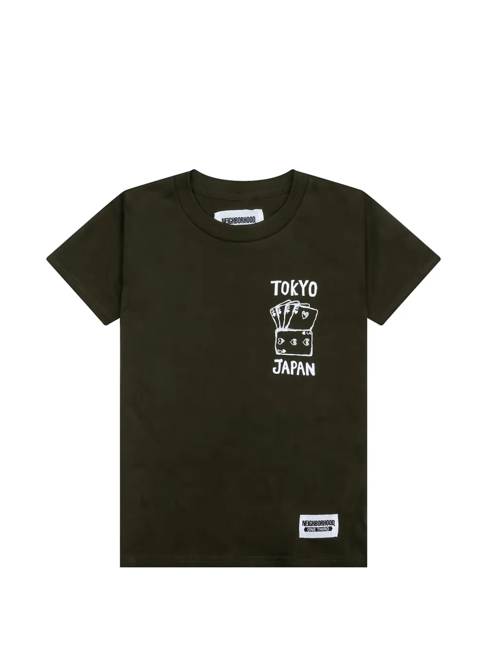 Neighborhood playing-card crew-neck T-shirt - Green