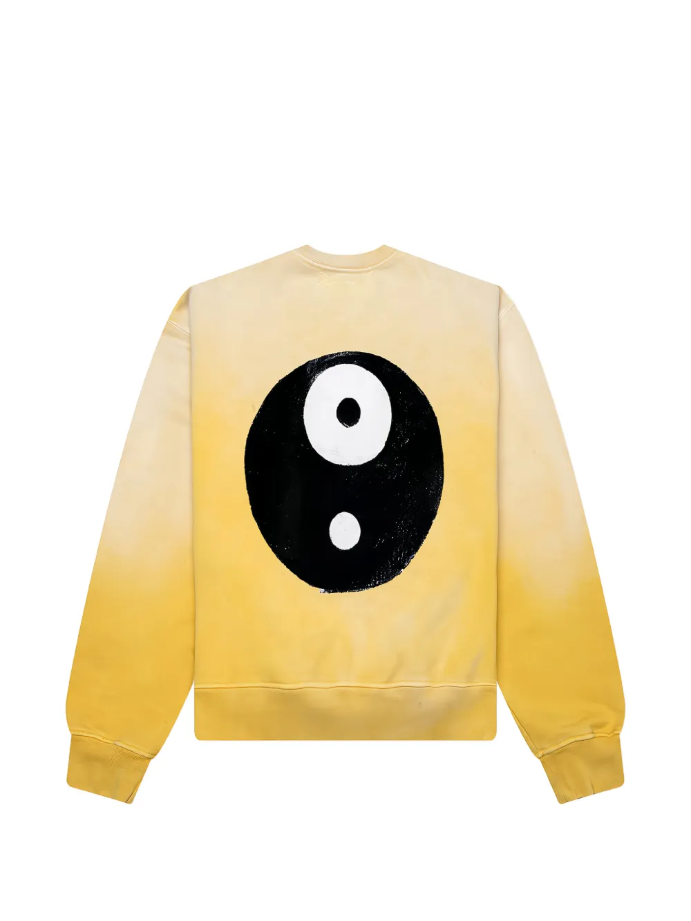  D-r-g-n Boxy Graphic-print Crewneck Sweatshirt - Yellow 