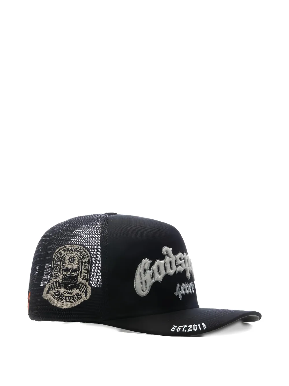  Godspeed Logo-embroidered Trucker Cap - Black 