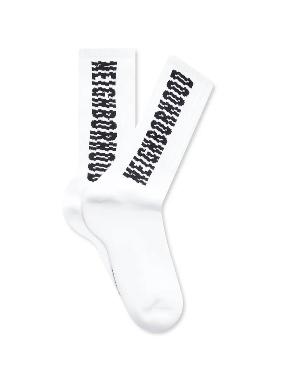 Neighborhood logo-detail socks - Bianco
