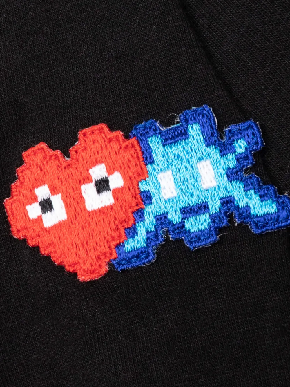 Comme Des Garçons Play x The Artist Invader T-shirt met lange mouwen en applicatie Zwart