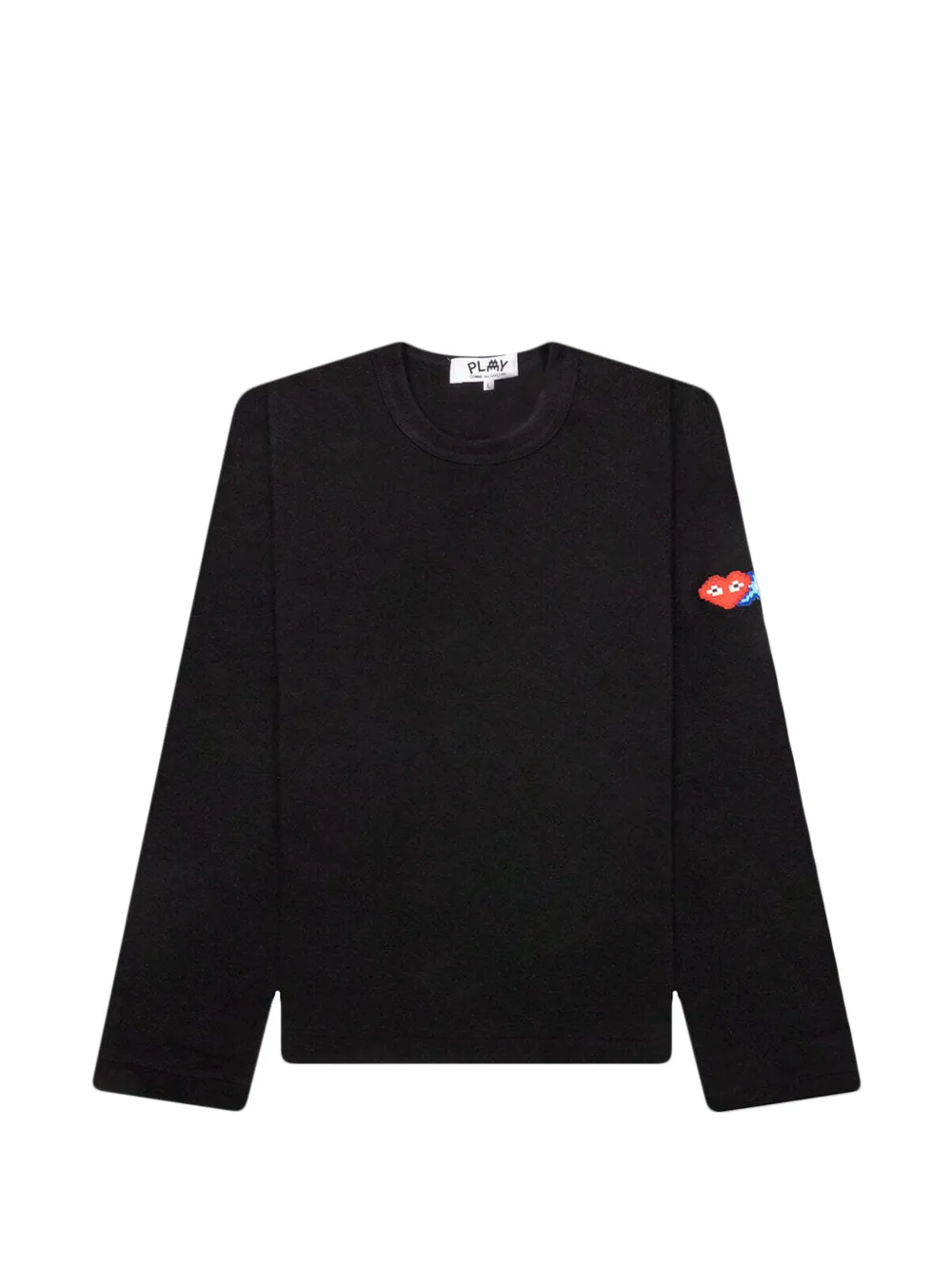 Comme Des Garçons Play x the Artist Invader appliqué-detal long-sleeve T-shirt - Nero