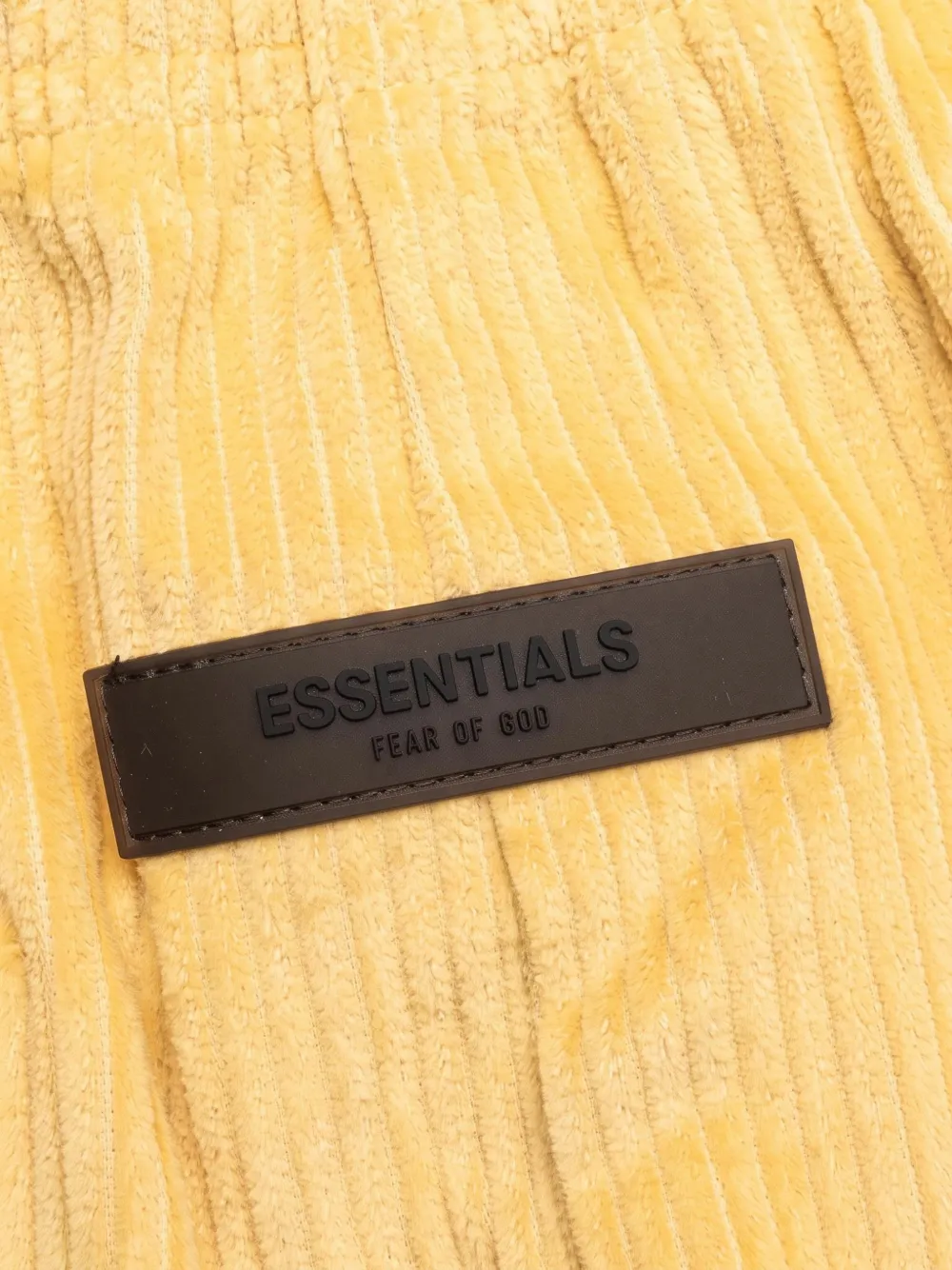 FEAR OF GOD ESSENTIALS corduroy trousers Geel