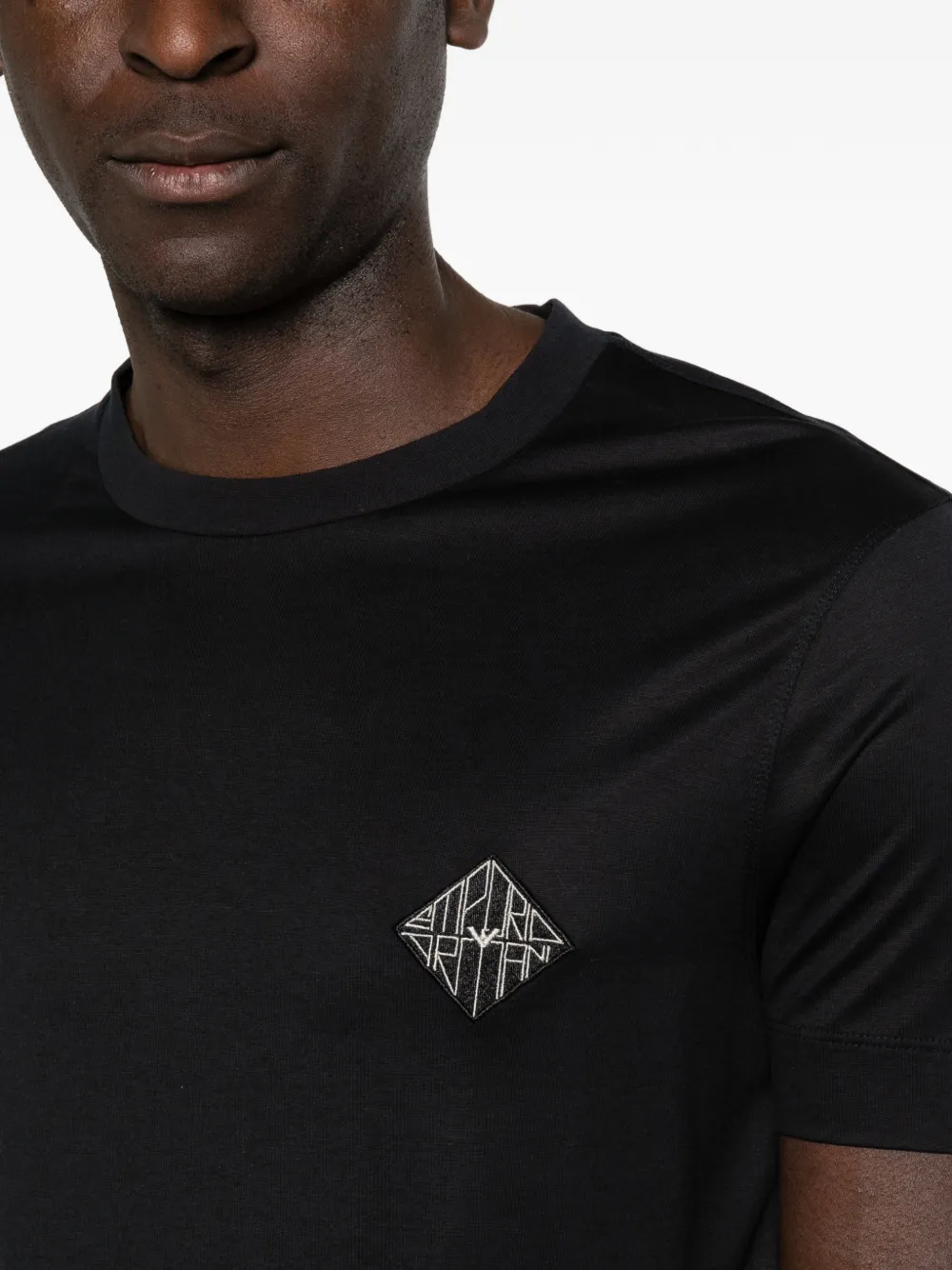 Emporio Armani T-shirt met ronde hals Blauw