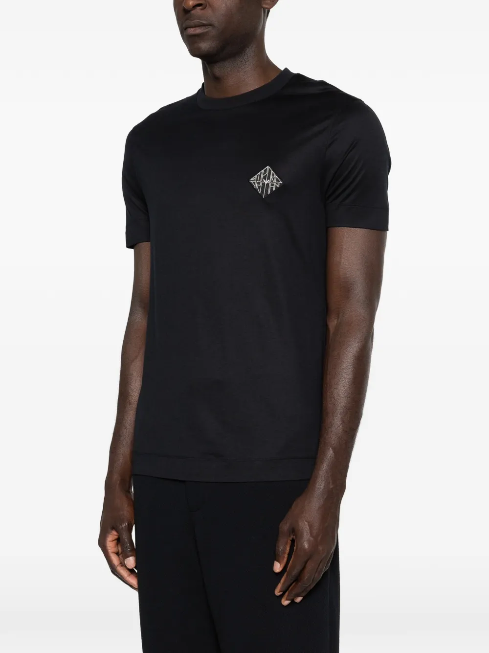 Emporio Armani T-shirt met ronde hals Blauw