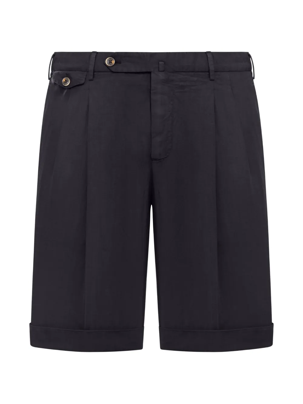 PT Torino pleated cuffed shorts - Nero