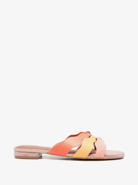 Kurt Geiger London Sun Wave ring-detail flat sandals