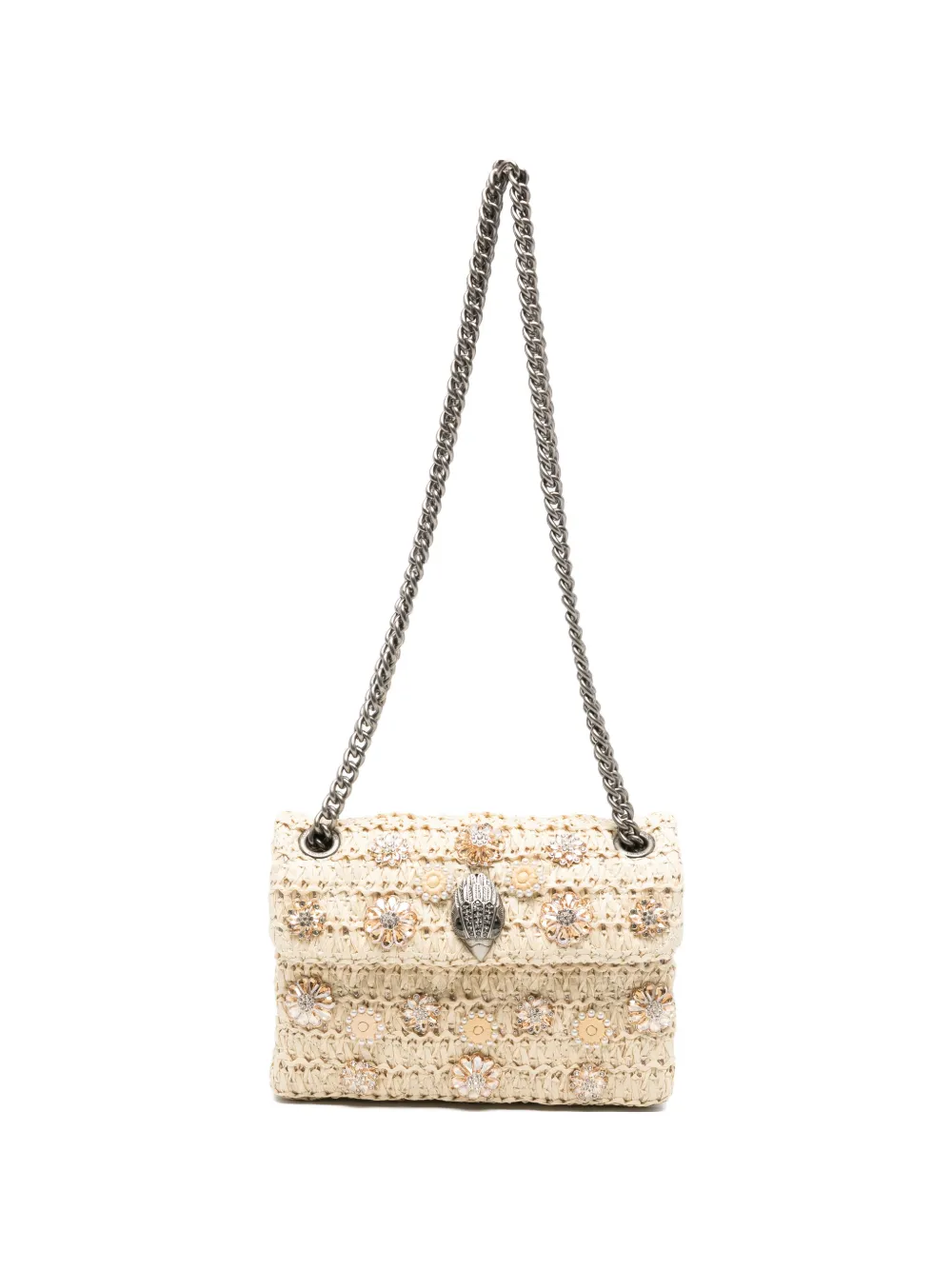 Kurt Geiger London floral-embellishment chain cross body bag - Toni neutri