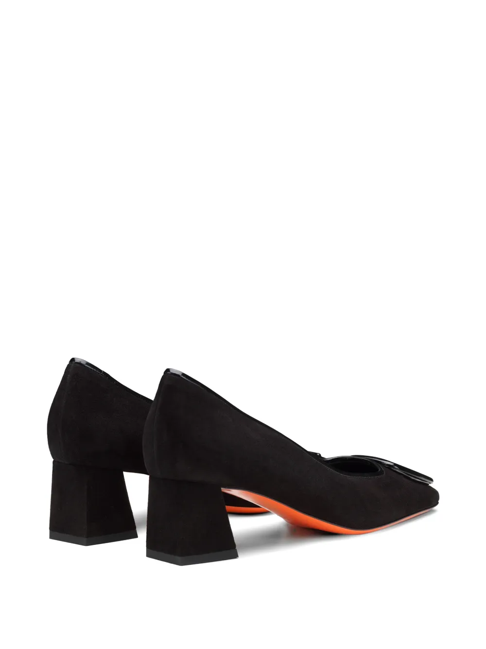 Santoni Suède pumps Zwart