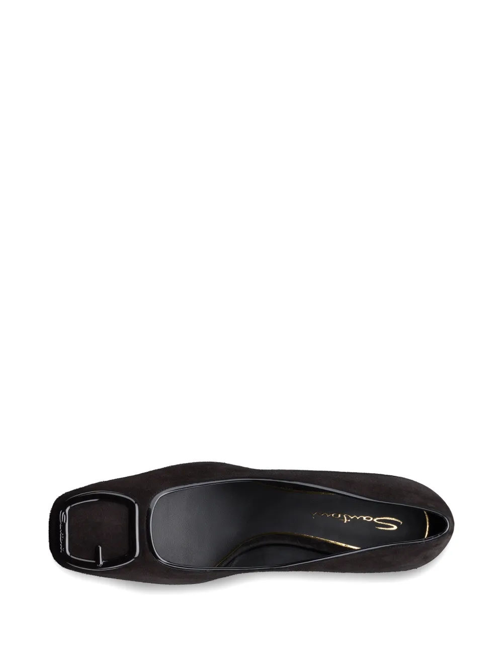 Santoni Suède pumps Zwart