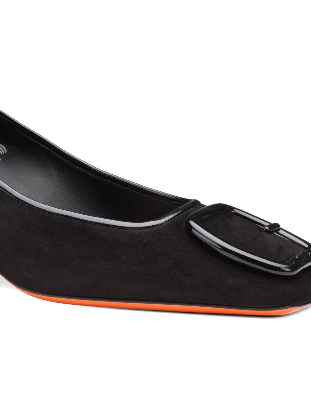 Santoni Suède pumps Zwart