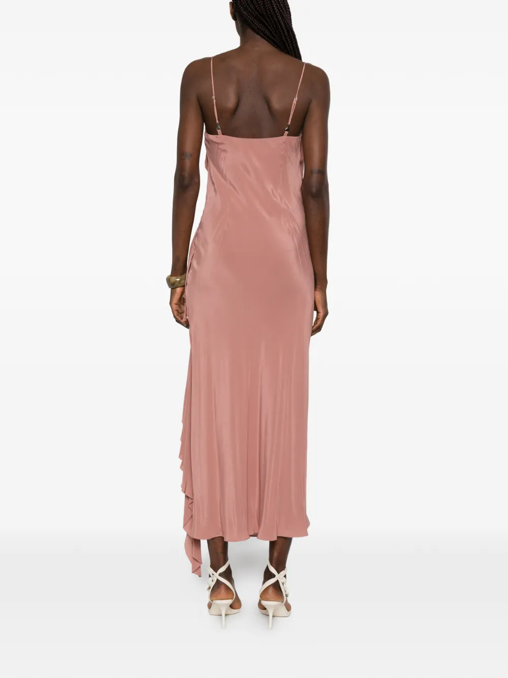 Patrizia Pepe Midi-jurk met ruches Roze