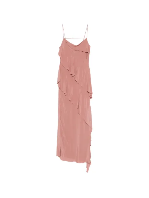 Patrizia Pepe ruffled asymmetric midi dress