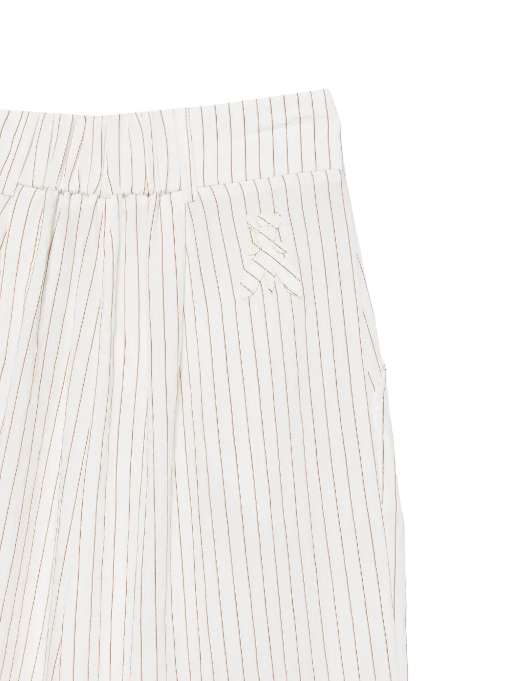 Patrizia Pepe Gestreepte broek Wit