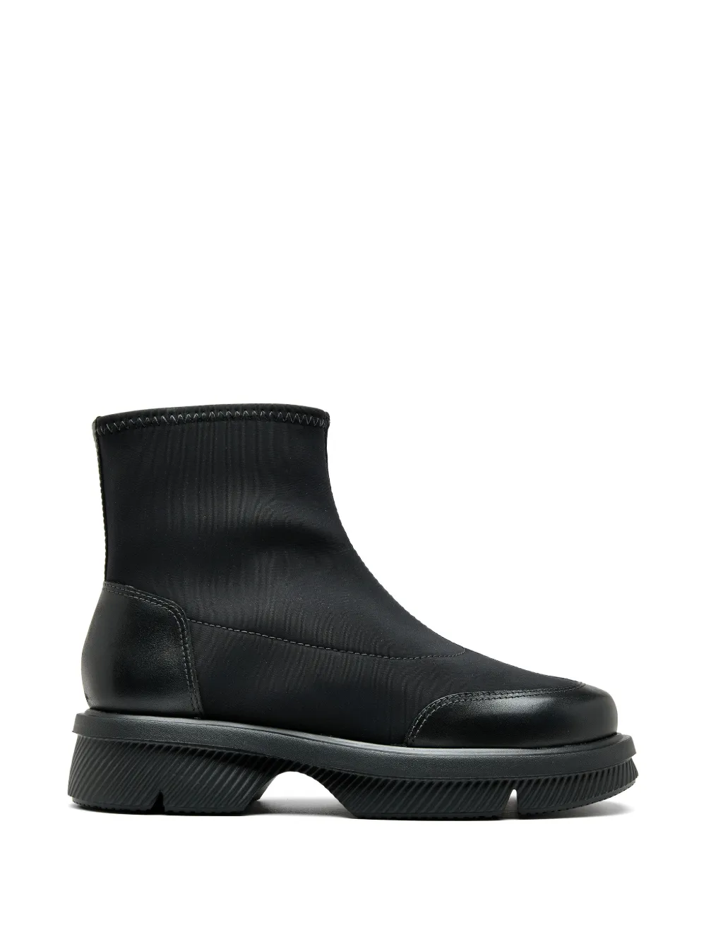 Sarah Chofakian Bergen zipper leather boots Zwart