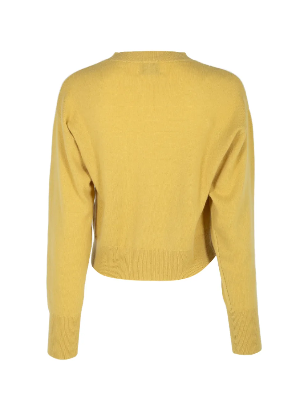 Le Kasha Menorca cropped trui met ronde hals Geel