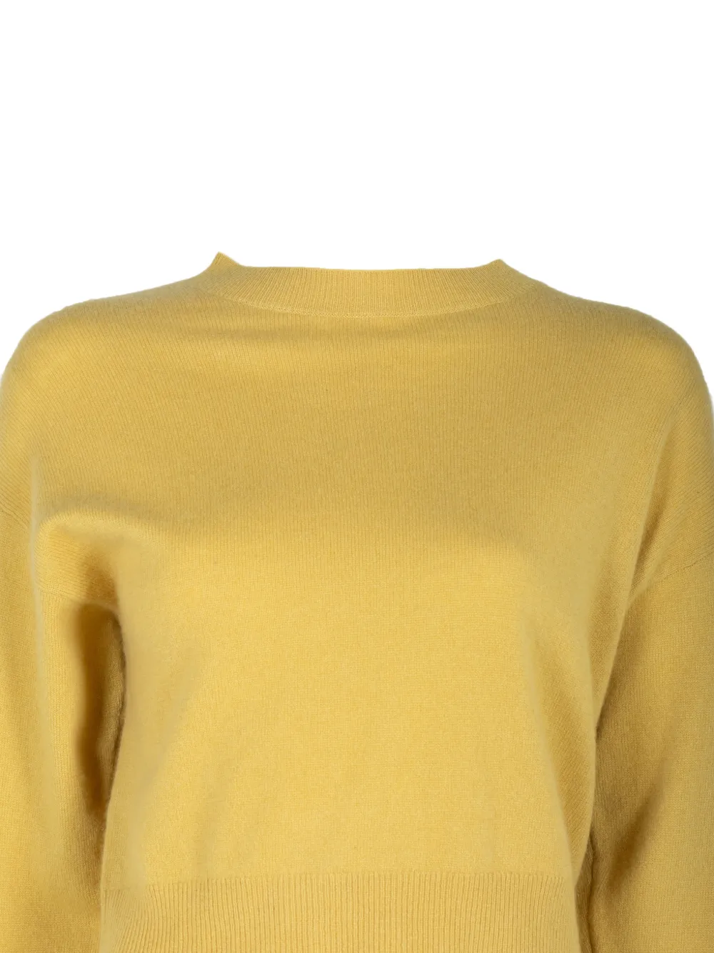 Le Kasha Menorca cropped trui met ronde hals Geel