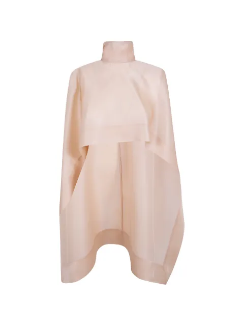 Alberta Ferretti asymmetric high-neck cape
