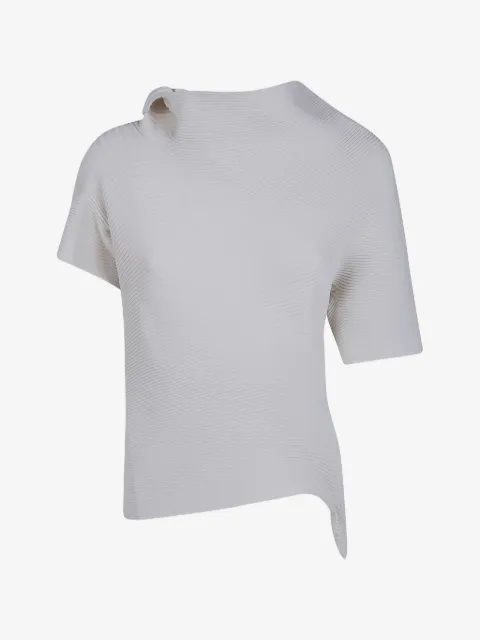 Issey Miyake リブニット トップ