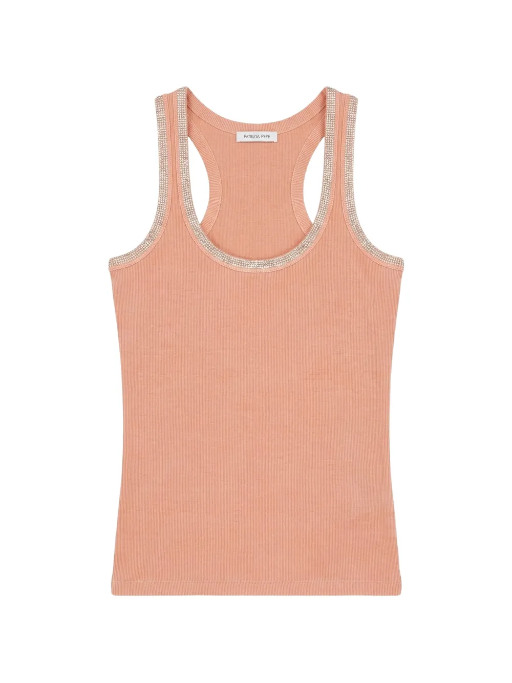 Patrizia Pepe rhinestone trim vest - Arancione