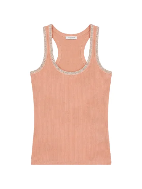 Patrizia Pepe rhinestone trim vest