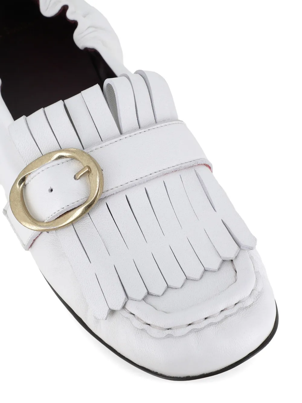 Paul Smith Loafers met gesp en franje Wit