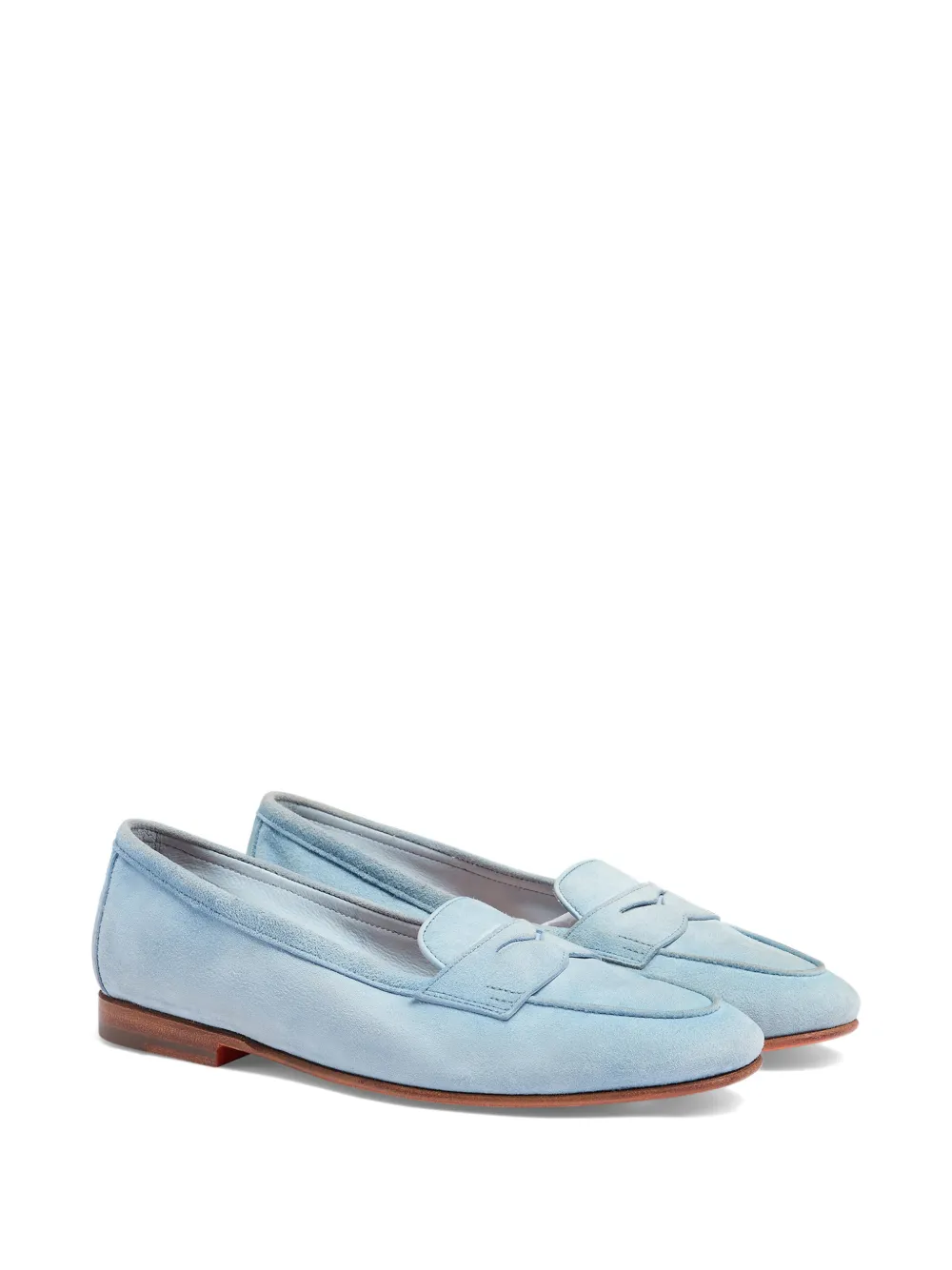 Santoni Carla suède loafers Blauw