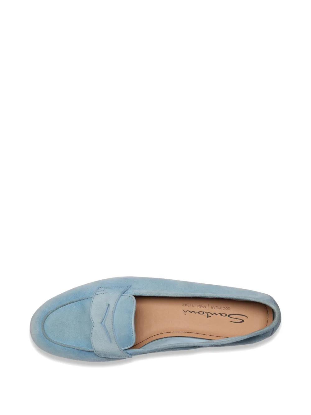 Santoni Carla suède loafers Blauw