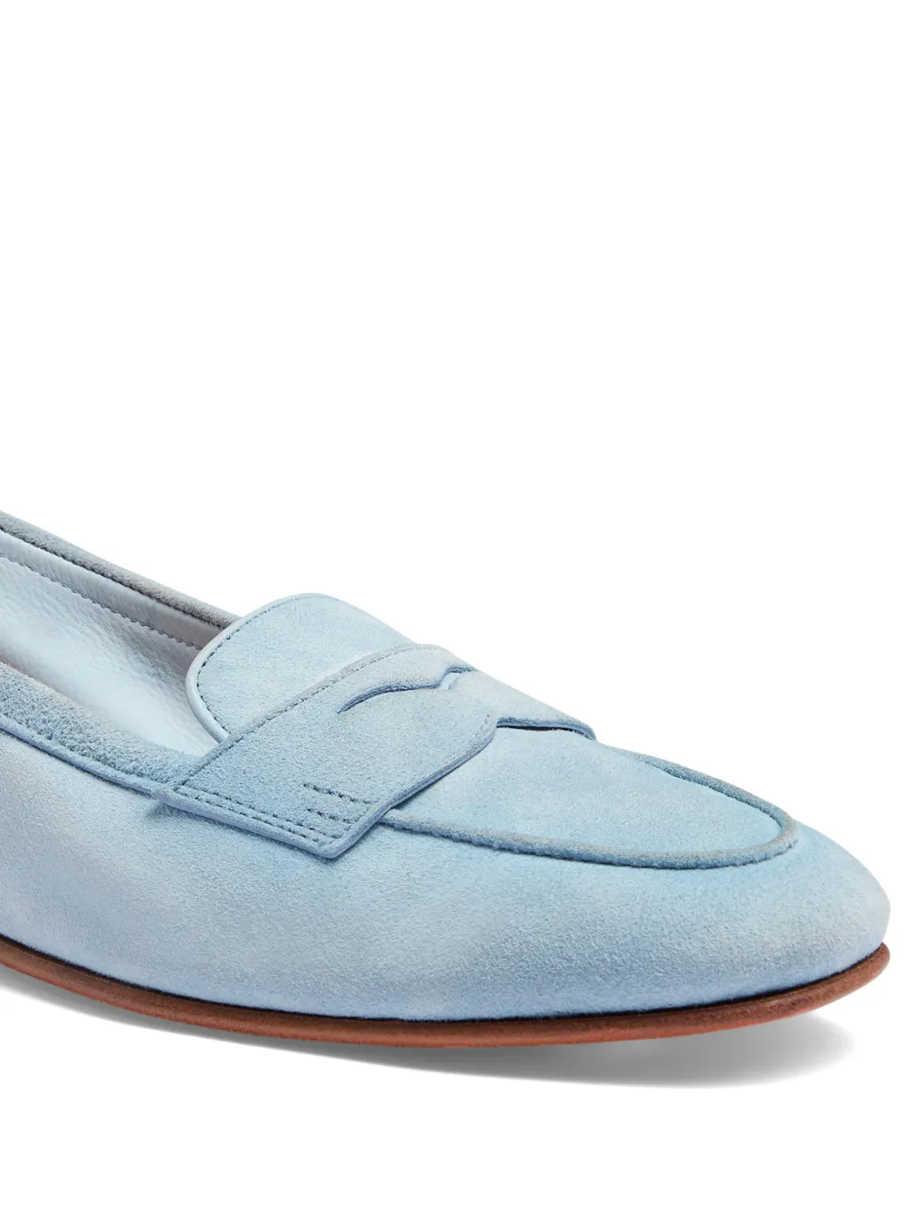 Santoni Carla suède loafers Blauw