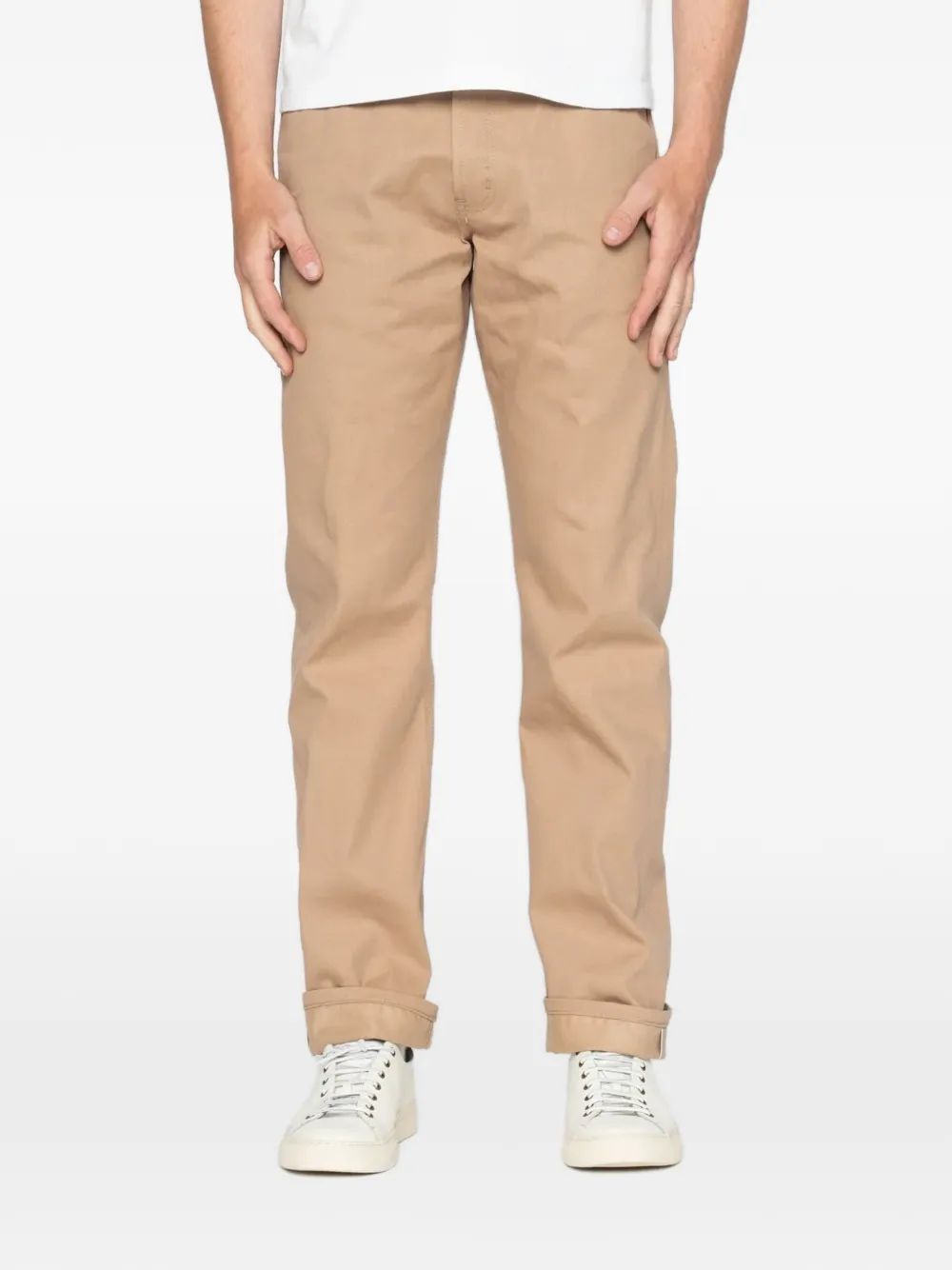 Naked and Famous True Guy Selvedge Slacks trousers - Toni neutri