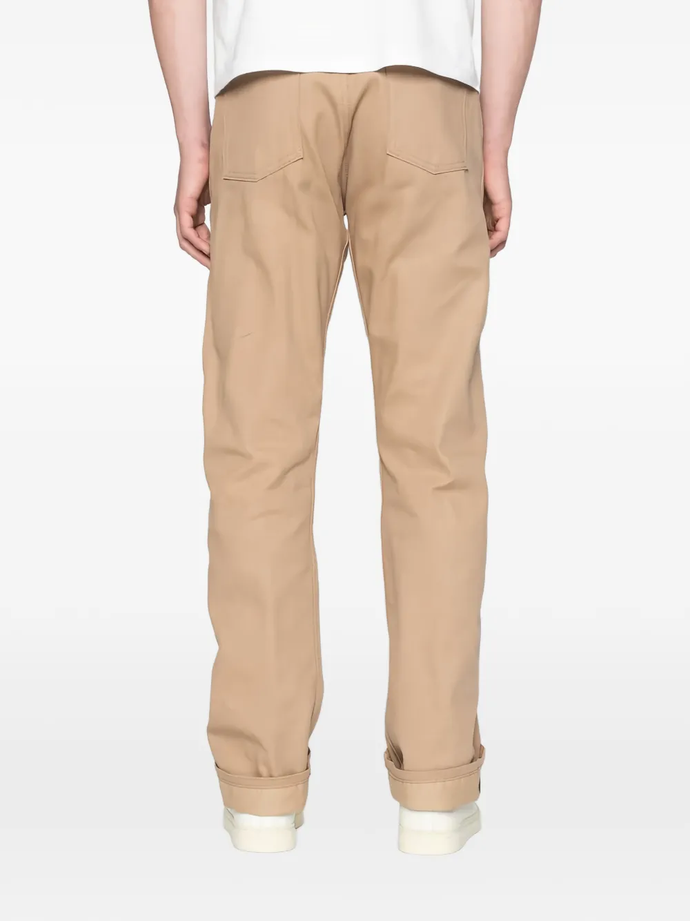 Naked and Famous True Guy Selvedge Slacks broek Beige