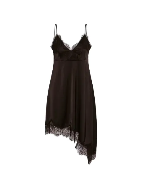 Gestuz GZlalou lace-trim asymmetrical dress