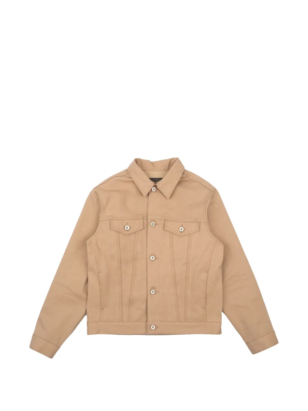 Naked and Famous Selvedge Slacks patch pocket denim jacket - Toni neutri