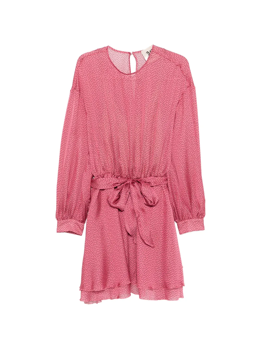 Aniye By polka-dot tied-waist dress - Rosa