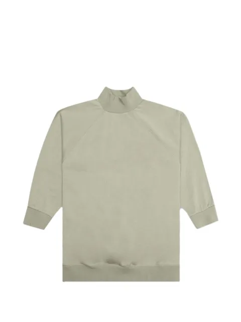 FEAR OF GOD ESSENTIALS mock-neck logo-patch T-shirt